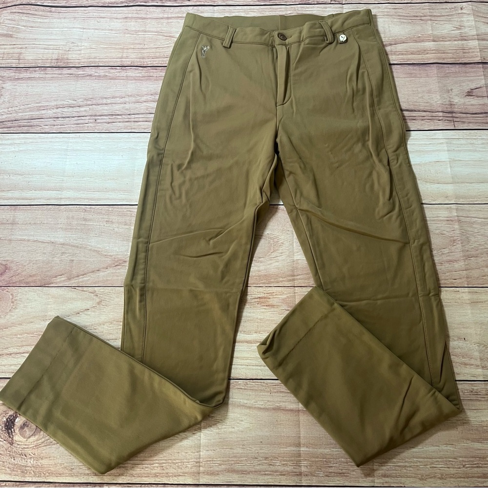 Golfino Women’s Thermo Fleece Lined Skinny Pant Tan Golf 27x29.5 UK 12 US 8